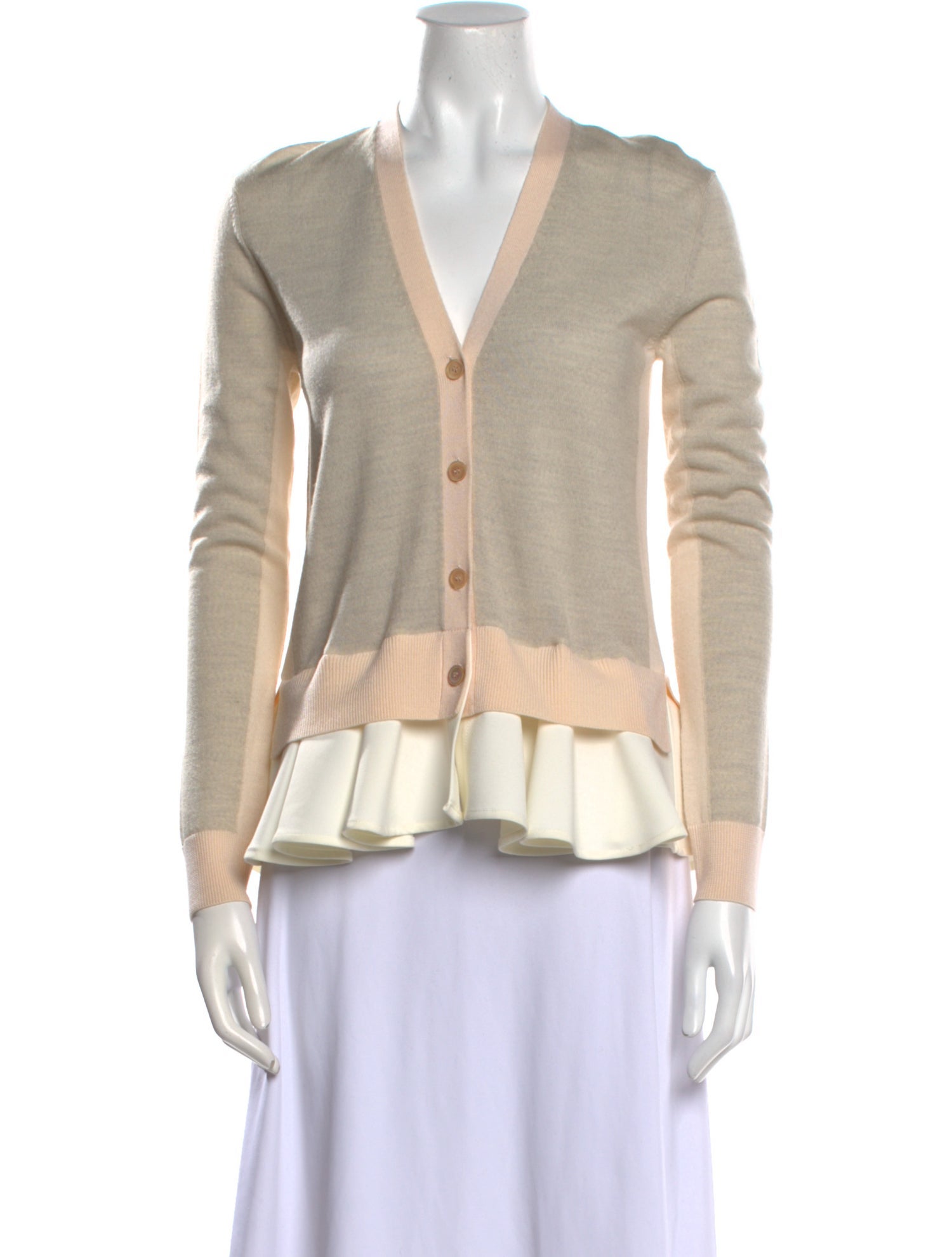 McQ Alexander McQueen Wool Colorblock Pattern Sweater